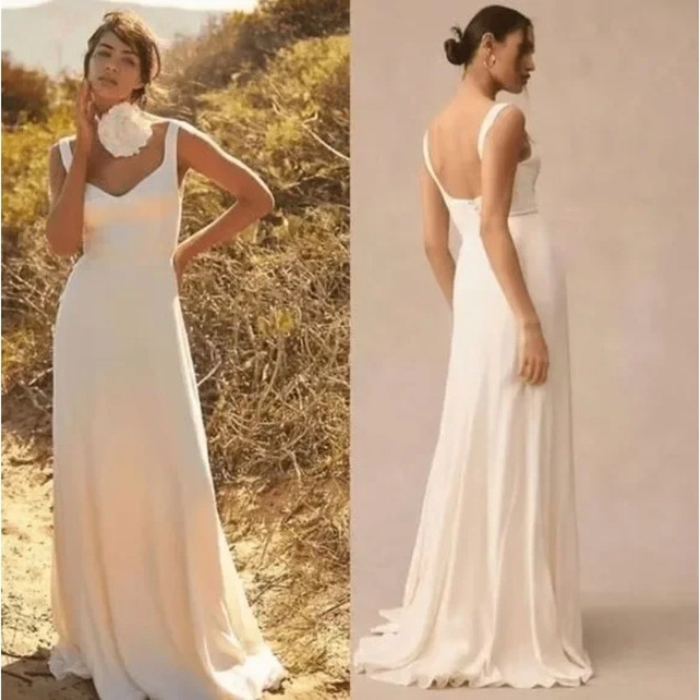 NEW NWT Reformation Lecce Dress Ivory Maxi Dress Wedding Bridal Formal Gown 8